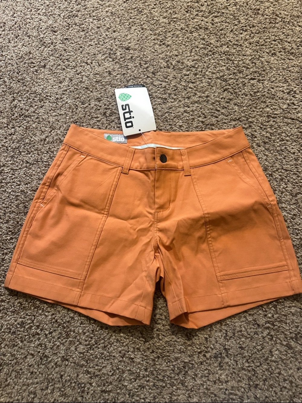 Stio Women's Rust Orange Coburn Shorts
